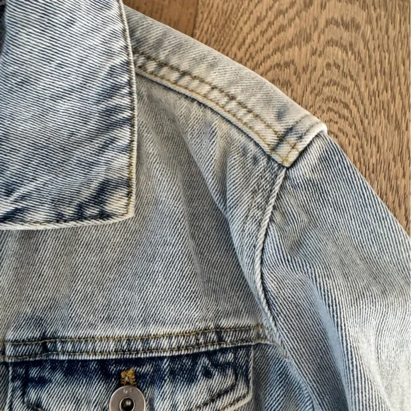 Anthropologie Pilcro Striped Denim Jacket - Picture 2 of 3